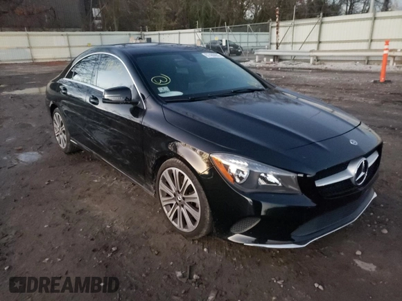 2018 Mercedes-Benz CLA with VIN WDDSJ4EB9JN580169, listed as a Copart auction lot 67480602 with 0 mi miles. Bid and sale history available at carsss.com. Image 4.