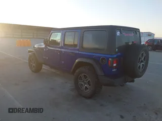 2018 Jeep Wrangler Unlimited Sport with VIN 1C4HJXDN2JW282882, listed as a IAAI auction lot 41744064 with 111,183 mi miles and . Bid and sale history available at DreamBid. Image 3.