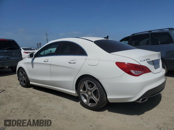 2014 Mercedes-Benz CLA 250 with VIN WDDSJ4EBXEN043882, listed as a Copart auction lot 54352585 with 171,712 mi miles and Salvage title. Bid and sale history available at DreamBid. Image 2.