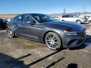 2022 Genesis G70 2.0T z VIN KMTG34TA5NU085937, wystawiony jako Copart lot #47049485 z przebiegiem 25 470 mil mil oraz Szkoda całkowita • Salvage title. Historia ofert i sprzedaży dostępna na DreamBid. Obrazek 4.