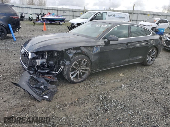 2023 Audi A5 Sportback S line Premium с VIN WAUDACF50PA022391, выставлен на аукционе Copart как лот 80584304 с пробегом 10 792 миль миль и Списание • Salvage title. История ставок и продаж доступна на DreamBid. Изображение 1.
