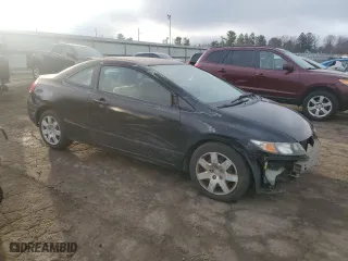 2010 Honda Civic Cpe LX with VIN 2HGFG1B6XAH514448, listed as a Copart auction lot 49726315 with 162,178 mi miles and Salvage Title. Bid and sale history available at carsss.com. Image 4.