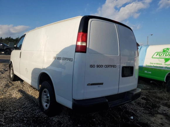 2014 Chevrolet Express Cargo Van with VIN 1GCWGFCA5E1140401, listed as a Copart auction lot 45453415 with 0 mi miles and Clean Title. Bid and sale history available at carsss.com. Image 2.