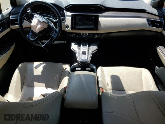 2018 Honda Clarity Touring with VIN JHMZC5F34JC015578, listed as a Copart auction lot 54193505 with 92,510 mi miles and Salvage Title. Bid and sale history available at DreamBid. Image 8.