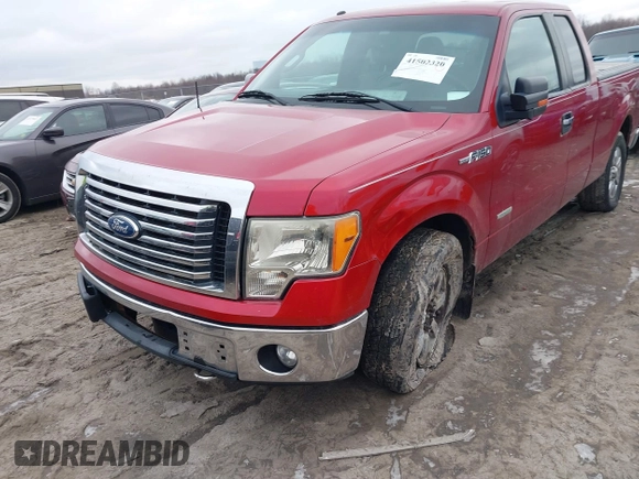 2011 Ford F-150 XL with VIN 1FTFX1ET4BKD64038, listed as a IAAI auction lot 41502320 with 174,635 mi miles. Bid and sale history available at carsss.com. Image 6.