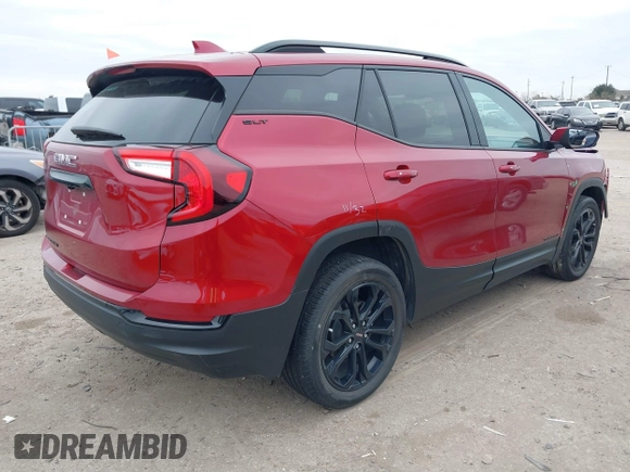 2022 GMC Terrain SLT with VIN 3GKALPEV7NL207444, listed as a IAAI auction lot 41382279 with 7,468 mi miles. Bid and sale history available at carsss.com. Image 4.