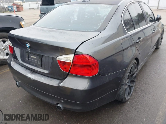 2007 BMW 3 Series 335i with VIN WBAVB73527PA87305, listed as a IAAI auction lot 41277204 with 107,699 mi miles. Bid and sale history available at carsss.com. Image 12.