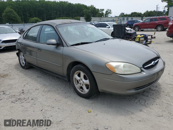 2002 Ford Taurus SES Standard with VIN 1FAFP55U42A184084, listed as a Copart auction lot 59822495 with 124,835 mi miles and Salvage title. Bid and sale history available at DreamBid. Image 4.