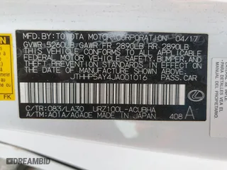 2018 Lexus LC with VIN JTHHP5AY4JA001016, listed as a Copart auction lot 53820545 with 0 mi miles and Salvage Title. Bid and sale history available at carsss.com. Image 12.