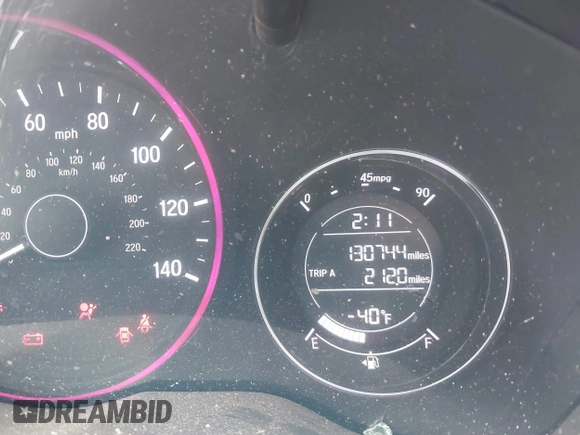 2017 Honda HR-V LX with VIN 3CZRU6H31HG705873, listed as a IAAI auction lot 41965086 with 130,744 mi miles. Bid and sale history available at carsss.com. Image 7.
