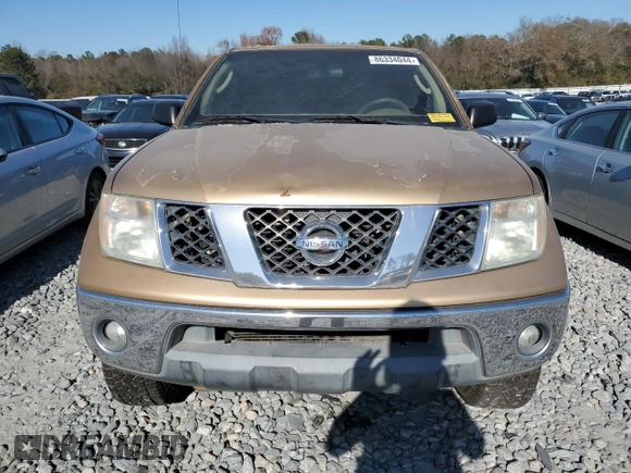 2005 Nissan Frontier SE with VIN 1N6AD06W25C421757, listed as a Copart auction lot 86334044 with 213,315 mi miles and Clean title. Bid and sale history available at DreamBid. Image 5.