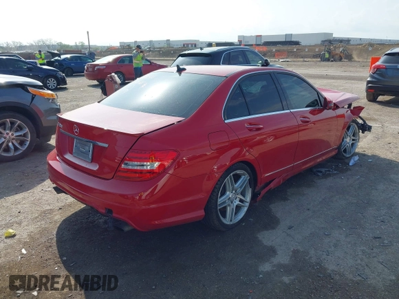 2013 Mercedes-Benz C-Class C 350 Sport with VIN WDDGF5HB4DR263566, listed as a IAAI auction lot 41918842 with 128,997 mi miles. Bid and sale history available at carsss.com. Image 4.