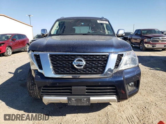2018 Nissan Armada SV with VIN JN8AY2ND0J9059961, listed as a Copart auction lot 46755125 with 126,792 mi miles and Salvage Title. Bid and sale history available at carsss.com. Image 5.
