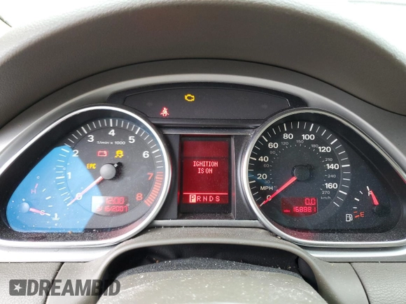 2007 Audi Q7 Premium with VIN WA1BV74L77D103050, listed as a Copart auction lot 50133024 with 168,881 mi miles and Clean Title. Bid and sale history available at carsss.com. Image 9.