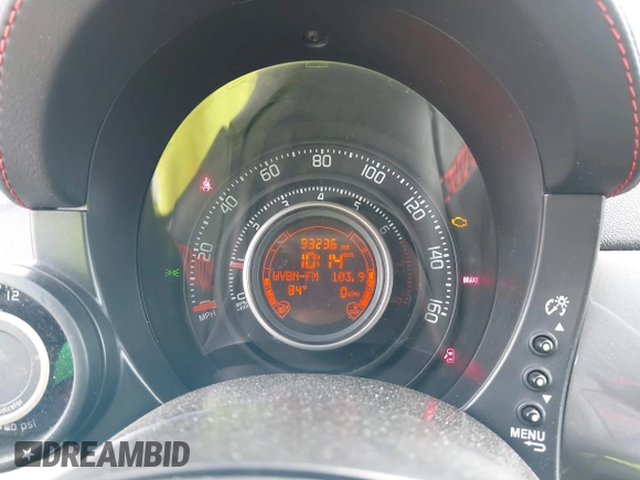 2013 FIAT 500 Abarth with VIN 3C3CFFJH3DT674482, listed as a IAAI auction lot 42675081 with 93,236 mi miles and . Bid and sale history available at DreamBid. Image 7.