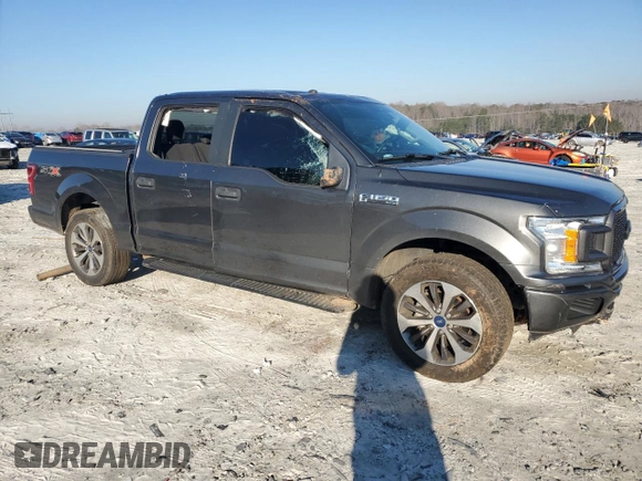 2019 Ford F-150 XL with VIN 1FTEW1CP6KKE80779, listed as a Copart auction lot 46732145 with 83,559 mi miles and Salvage Title. Bid and sale history available at carsss.com. Image 4.