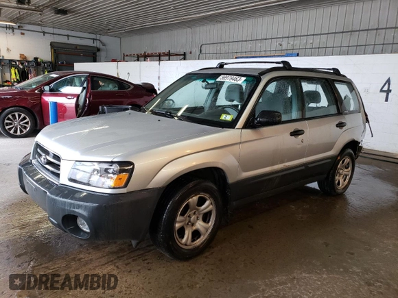 2003 Subaru Forester X with VIN JF1SG63683H766576, listed as a Copart auction lot 56979463 with 147,512 mi miles and Salvage Title. Bid and sale history available at carsss.com. Image 1.