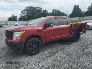 2017 Nissan Titan SV with VIN 1N6AA1E54HN504087, listed as a Copart auction lot 72118414 with 152,983 mi miles and Salvage title. Bid and sale history available at DreamBid. Image 1.
