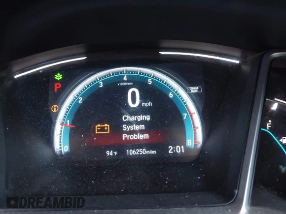 2017 Honda Civic Sedan EX with VIN 19XFC2F72HE028712, listed as a IAAI auction lot 41859083 with 106,250 mi miles. Bid and sale history available at carsss.com. Image 7.