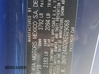 2019 Kia Forte LXS с VIN 3KPF24AD2KE029068, выставлен на аукционе Copart как лот 74771933 с пробегом 85 232 миль миль и Чистый • Clean title. История ставок и продаж доступна на DreamBid. Изображение 14.