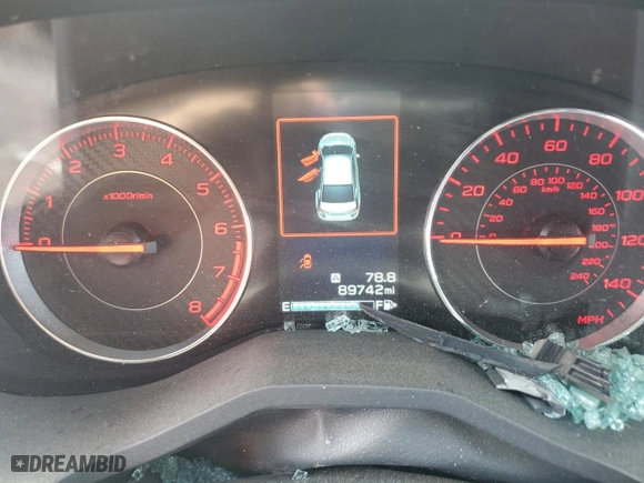2017 Subaru Impreza Sport with VIN 4S3GTAL64H1713775, listed as a Copart auction lot 70824674 with 89,742 mi miles and Salvage Title. Bid and sale history available at carsss.com. Image 9.