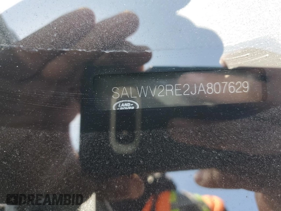 2018 Land Rover Range Rover Sport Autobiography с VIN SALWV2RE2JA807629, выставлен на аукционе Copart как лот 76975484 с пробегом Не указан миль и Списание • Salvage title. История ставок и продаж доступна на DreamBid. Изображение 13.