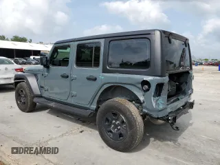 2024 Jeep Wrangler Willys with VIN 1C4PJXDG4RW278583, listed as a Copart auction lot 50951845 with 2,456 mi miles and Salvage Title. Bid and sale history available at carsss.com. Image 2.