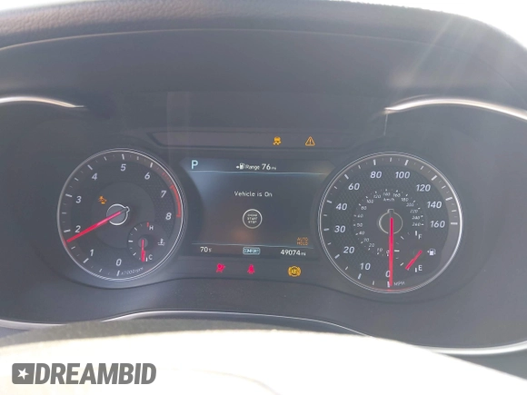 2019 Genesis G70 Advanced z VIN KMTG34LAXKU025146, wystawiony jako IAAI lot #42045294 z przebiegiem 49 074 mil mil oraz . Historia ofert i sprzedaży dostępna na DreamBid. Obrazek 7.