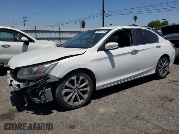 2013 Honda Accord Sport with VIN 1HGCR2F56DA012477, listed as a Copart auction lot 56510975 with 131,662 mi miles and Clean Title. Bid and sale history available at DreamBid. Image 1.