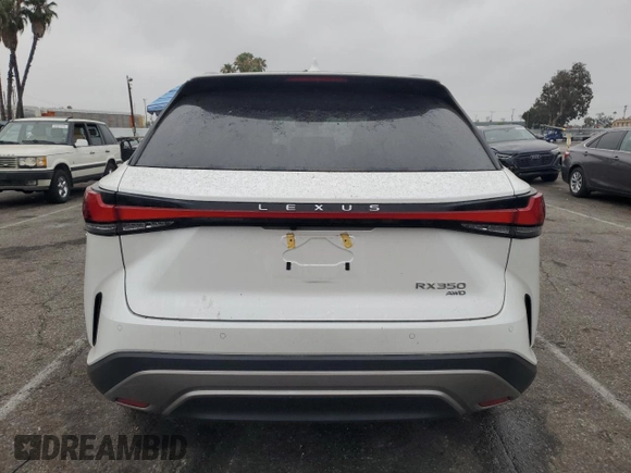 2024 Lexus RX 350 with VIN 2T2BAMCA6RC039661, listed as a Copart auction lot 59157545 with 16,311 mi miles and Salvage title. Bid and sale history available at DreamBid. Image 6.