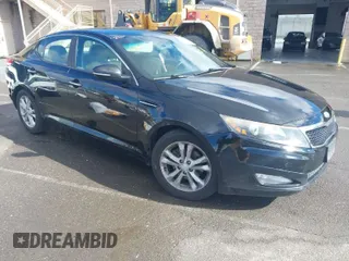2013 Kia Optima LX with VIN 5XXGM4A74DG189603, listed as a IAAI auction lot 41741889 with 154,233 mi miles. Bid and sale history available at carsss.com. Image 1.