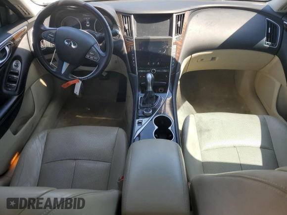 2015 Infiniti Q50 Premium with VIN JN1BV7AP0FM340185, listed as a Copart auction lot 50610755 with 126,895 mi miles and Salvage Title. Bid and sale history available at carsss.com. Image 8.