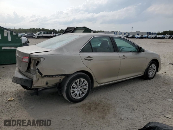 2013 Toyota Camry L with VIN 4T1BF1FK9DU720462, listed as a Copart auction lot 55851995 with 50,170 mi miles and Salvage Title. Bid and sale history available at DreamBid. Image 3.