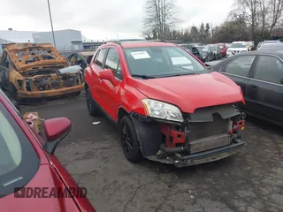 2015 Chevrolet Trax LTZ with VIN 3GNCJTSB4FL238317, listed as a IAAI auction lot 41354507 with 123,954 mi miles. Bid and sale history available at carsss.com. Image 1.