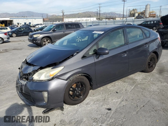 2013 Toyota Prius One with VIN JTDKN3DU3D1634573, listed as a Copart auction lot 48707415 with 122,994 mi miles and Salvage Title. Bid and sale history available at carsss.com. Image 1.