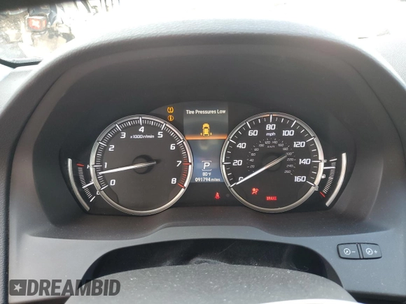 2016 Acura MDX w/Tech with VIN 5FRYD4H44GB012460, listed as a Copart auction lot 51303435 with 91,794 mi miles and Salvage Title. Bid and sale history available at carsss.com. Image 9.
