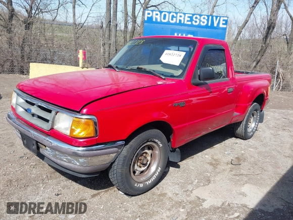 1997 Ford Ranger XLT with VIN 1FTCR10A4VPB39564, listed as a IAAI auction lot 41822728 with 138,568 mi miles. Bid and sale history available at carsss.com. Image 17.