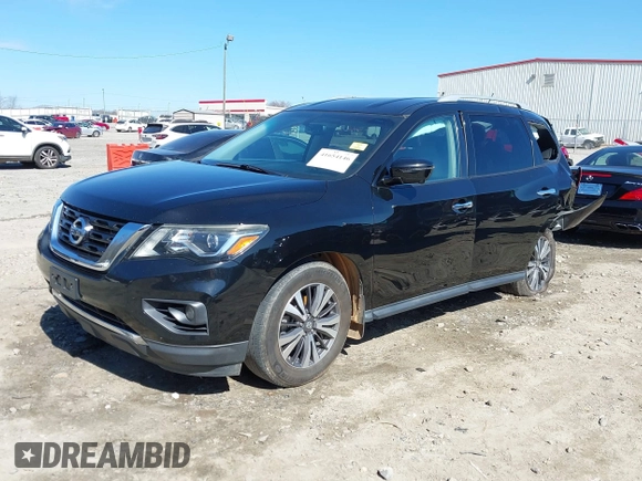 2017 Nissan Pathfinder S with VIN 5N1DR2MN2HC644842, listed as a IAAI auction lot 41654146 with 153,020 mi miles. Bid and sale history available at carsss.com. Image 2.