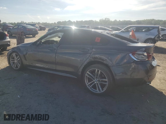 2019 BMW 4 Series 430i xDrive z VIN WBA4J3C59KBL05590, wystawiony jako Copart lot #57723065 z przebiegiem Nie podano mil oraz Szkoda całkowita • Salvage title. Historia ofert i sprzedaży dostępna na DreamBid. Obrazek 2.