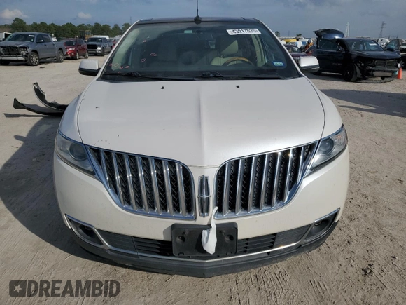 2012 Lincoln MKX with VIN 2LMDJ6JKXCBL19684, listed as a Copart auction lot 43017635 with 159,726 mi miles and Salvage Title. Bid and sale history available at carsss.com. Image 5.