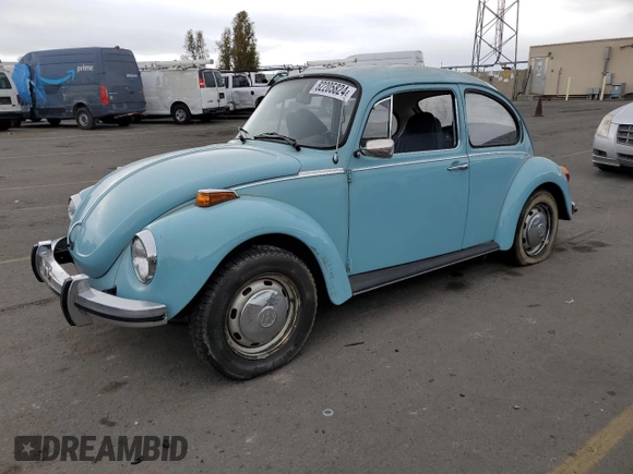 1973 Volkswagen Beetle with VIN 1332743225, listed as a Copart auction lot 82205824 with 66,942 mi miles and Clean Title. Bid and sale history available at DreamBid. Image 1.