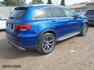 2022 Mercedes-Benz GLC with VIN W1N0G8EB1NG069727, listed as a IAAI auction lot 41841850 with 38,512 mi miles. Bid and sale history available at carsss.com. Image 4.