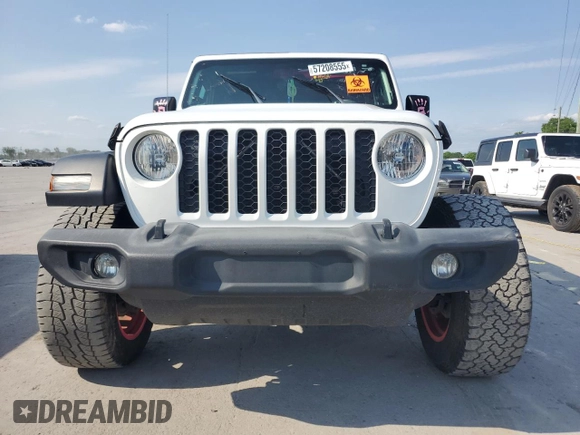2020 Jeep Gladiator Sport S с VIN 1C6HJTAG8LL121995, выставлен на аукционе Copart как лот 57208555 с пробегом 118 545 миль миль и Чистый • Clean title. История ставок и продаж доступна на DreamBid. Изображение 5.
