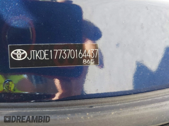 2007 Scion tC Spec with VIN JTKDE177370164437, listed as a IAAI auction lot 42510353 with 129,642 mi miles and . Bid and sale history available at DreamBid. Image 9.