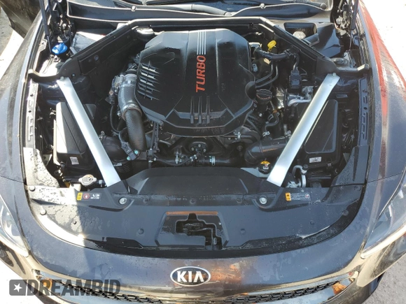 2021 Kia Stinger GT2 with VIN KNAE55LC5M6088344, listed as a Copart auction lot 74608634 with 34,174 mi miles and Non Repairable. Bid and sale history available at carsss.com. Image 11.
