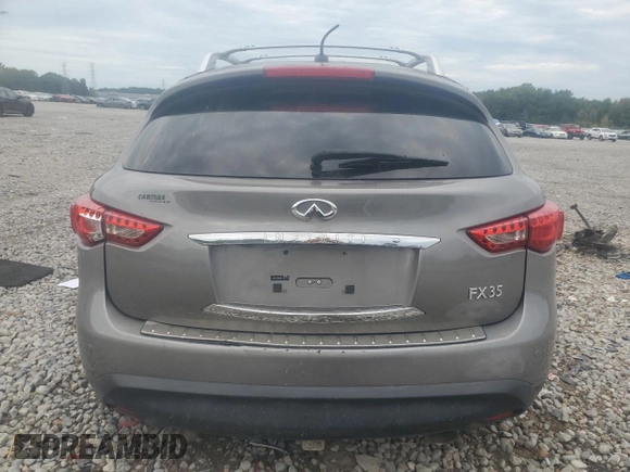 2011 Infiniti FX35 with VIN JN8AS1MW1BM732947, listed as a Copart auction lot 69516824 with 0 mi miles and Salvage Title. Bid and sale history available at carsss.com. Image 6.