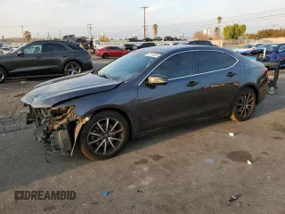 2015 Acura TLX V6 Advance with VIN 19UUB2F76FA025436, listed as a Copart auction lot 43164985 with 118,588 mi miles and Salvage Title. Bid and sale history available at carsss.com. Image 1.