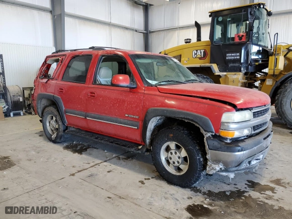 2002 Chevrolet Tahoe LT with VIN 1GNEK13Z72J273456, listed as a Copart auction lot 47582045 with 154,863 mi miles and Salvage Title. Bid and sale history available at carsss.com. Image 4.
