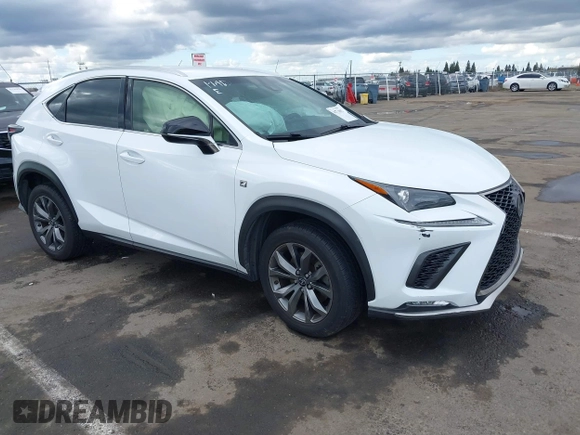 2019 Lexus NX with VIN JTJYARBZXK2127780, listed as a IAAI auction lot 41726002 with 157,916 mi miles. Bid and sale history available at carsss.com. Image 1.