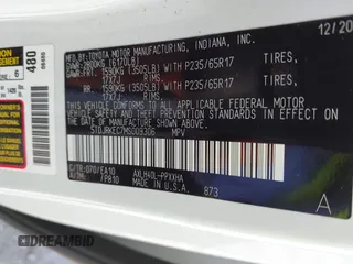 2021 Toyota Sienna XLE z VIN 5TDJRKEC7MS009306, wystawiony jako IAAI lot #42328482 z przebiegiem 169 443 mil mil oraz . Historia ofert i sprzedaży dostępna na DreamBid. Obrazek 9.